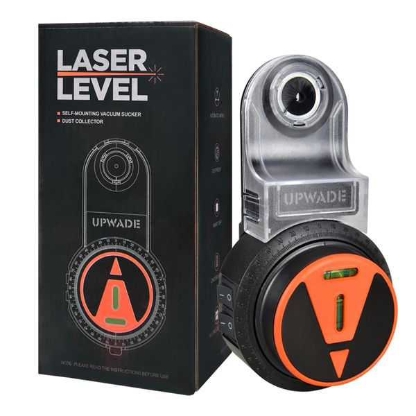 Electric Vacuum Drilling Dust Collector - 360 Laser Level Wall Bracket