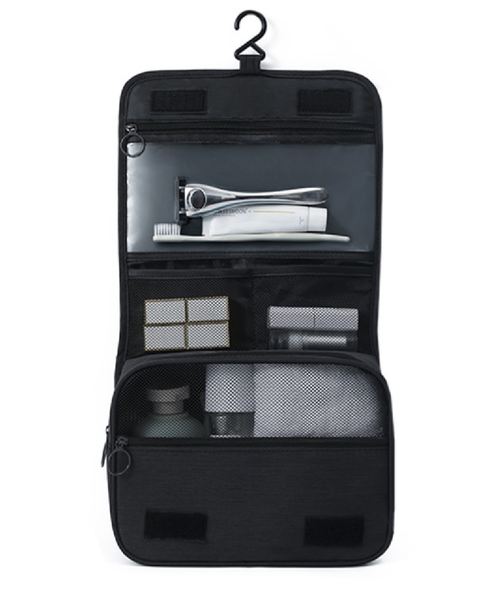 Hanging Travel Toiletry Organizer Bag with 2 Separated Compartments