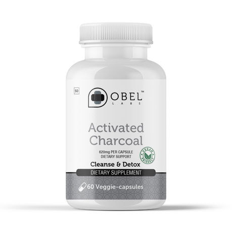 Obel Activated Charcoal Capsules | Digestive Support Supplement Image