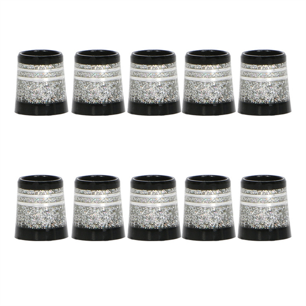 10Pcs Golf Ferrules Tip Size 0.370 Golf Sleeve Ferrule Silver
