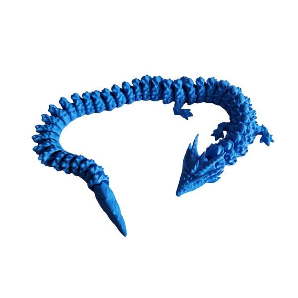 48cm Blue 3D printed Dragon