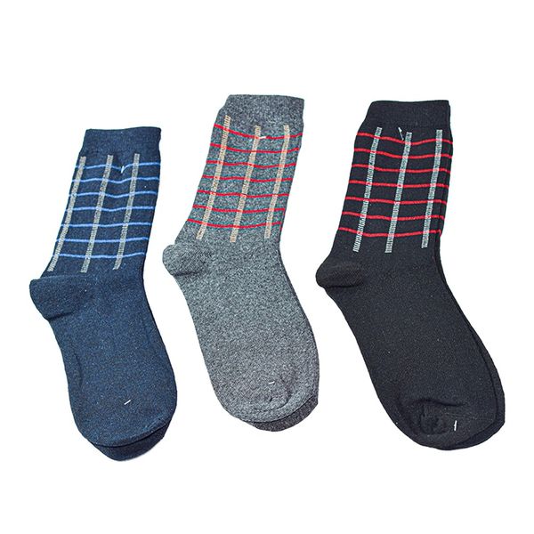 Men's Square Pattern Designed Fashionable &amp; Comfortable Socks - 6 Pairs