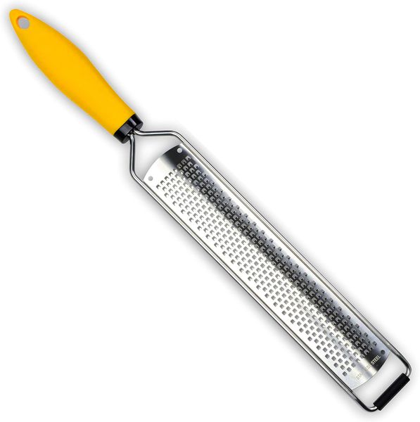 Stainless Steel Lemon Zester &amp; Cheese Grater with Cover, Dishwasher Safe