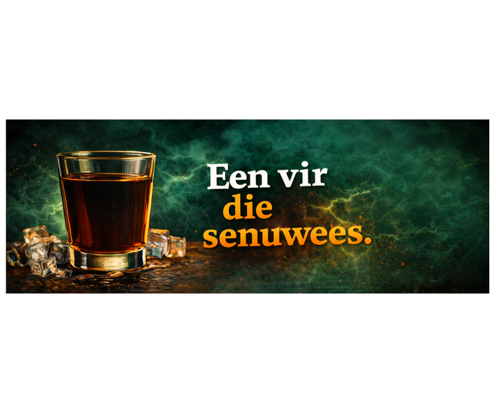 Water Proof Jagermeister Bar Mat/Runner: Een vir die senuwees