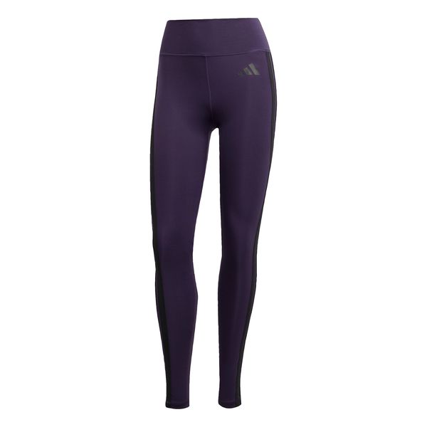 adidas Women's Optime Essentials 3-Stripes 7/8 Leggings - Aurora Plum/Black