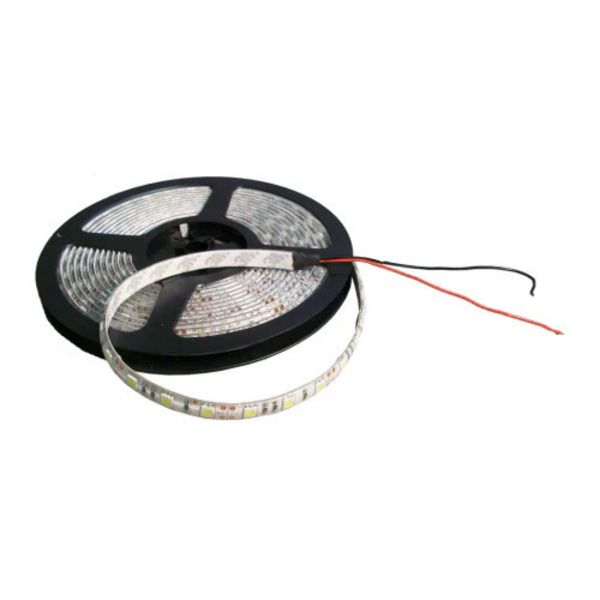 5m 12V DC White LED Strip Light 6000-6500K IP68 60 LEDs/m Silicone Coated