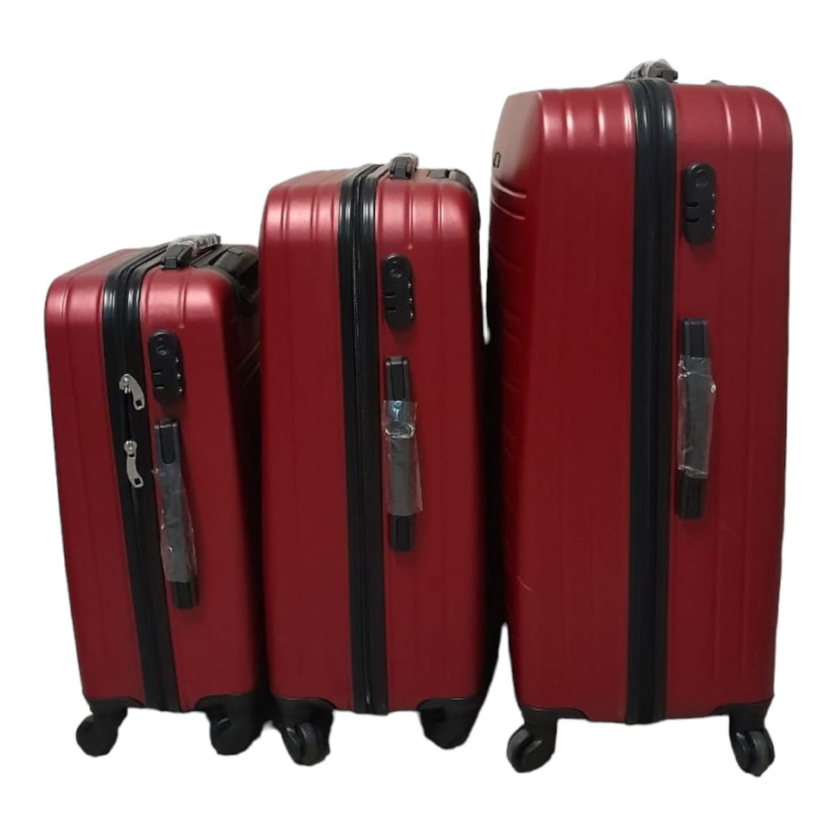 3-Piece ABS Luggage Set Durable Lightweight Ideal for