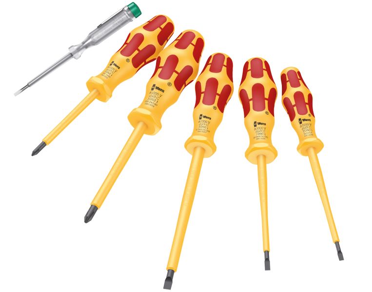 Wera - 5 Piece VDE with Voltage Tester Set - 1060I/1062I