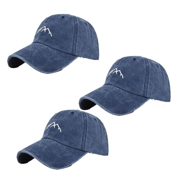 2 Pick Mountain Hat for Men Women Embroidered Adjustable Hiking Caps