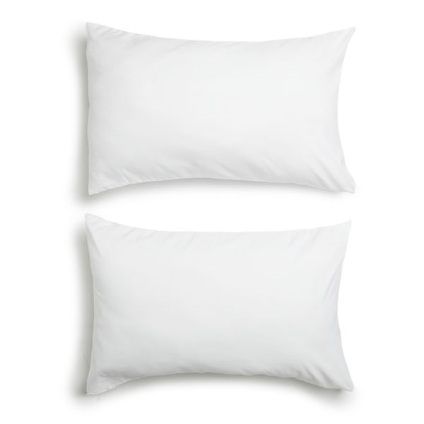 George &amp; Mason - Microfibre 2 Pack Standard Pillowcases - White