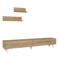 Armoire Decor - Amerika TV Unit - White and Walnut