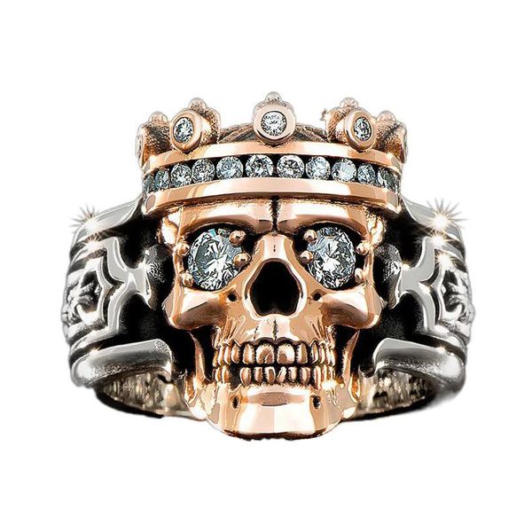 Men's King Skull Ring Size 12 (RG-AJZ1909-12)