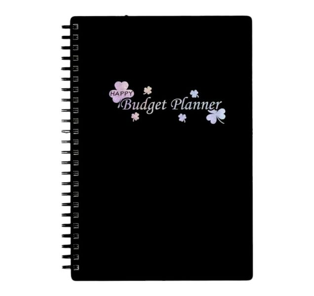 One A5 Budget Planner - Black And Purple image