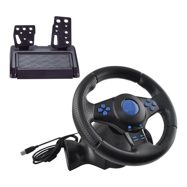 Game Steering Vibration Wheel with Pedal Kit PS4 XBOX ONE SX 360 X PS3/2 PC