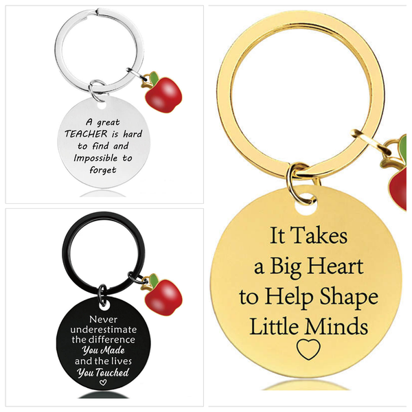School Teacher Appreciation Novelty Gift - 3 Combo Key Rings