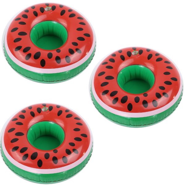 3 x Inflatable Beverage Holder Party Decor-Watermelon