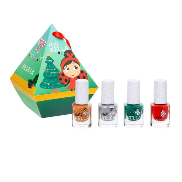 Miss Nella - Twinkle Festive Diamond Hanger - 4 x Nail Polish Value Pack