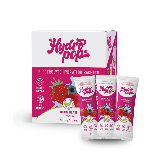 Hydropop Electrolyte Hydration Sachets Berry Blast 30 Pack