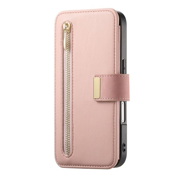 Magnetic Charging Multi-Card Zipper Phone Case Compatible with iPhone 17
