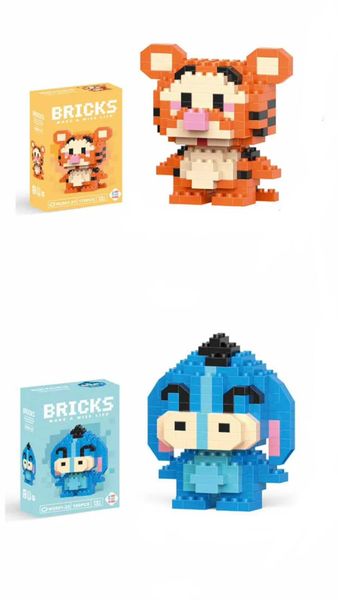 Tigger And Eeyore Set Mini Building Blocks Cartoon Anime Character