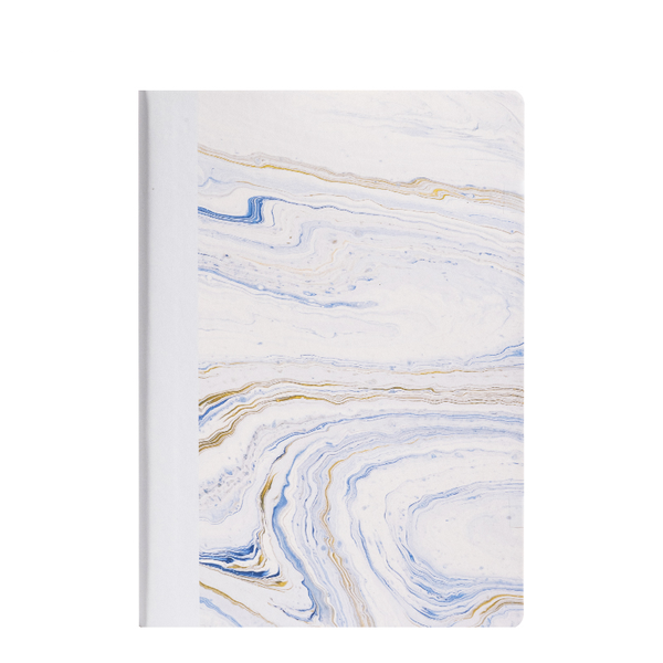 Deli Nusign A5 Leather Notebook 96 Sheets Lined Grid Fluid Journal