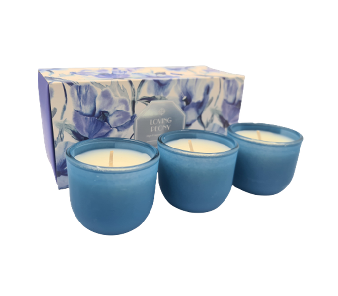 Loving Peony Candle Set of 3