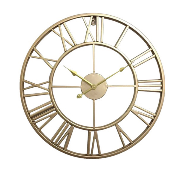 Luxury Nordic creative Iron wall silence clock 50*50 CM