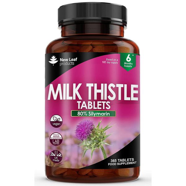 Milk Thistle High Strength Tablets 6 Months Supply - Liver Health, Wellness