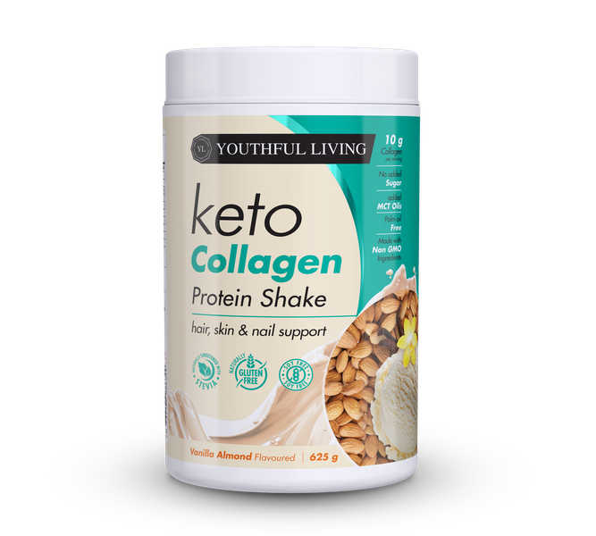 Keto Collagen Protein Shake - Vanilla Almond | 625g | YL
