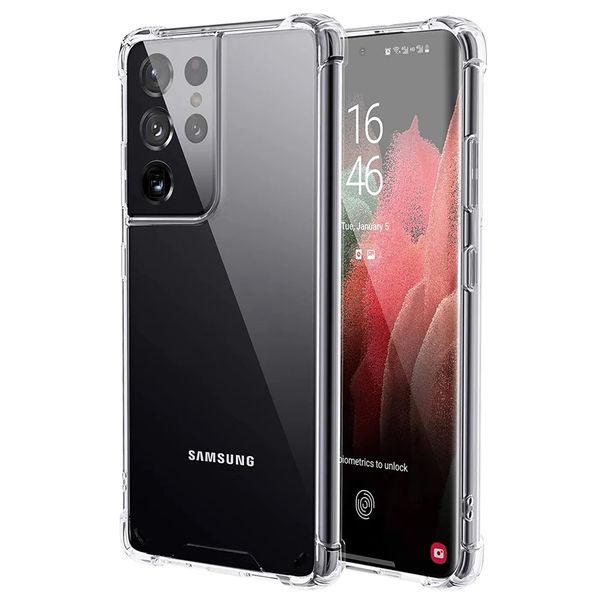 Clear Protective Case Compatible with Samsung Galaxy S21 Ultra