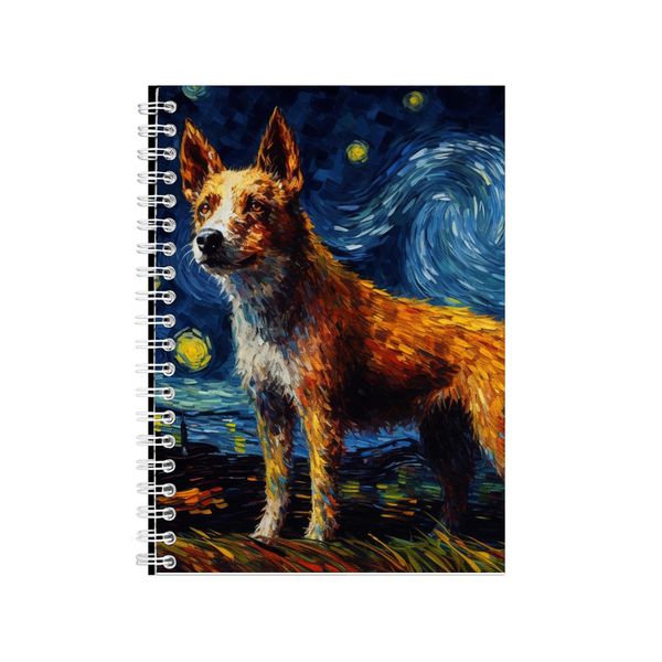AUSTRALIAN CATTLE DOG2 Starry Night Notebook Gift Idea Notepad Pad 107