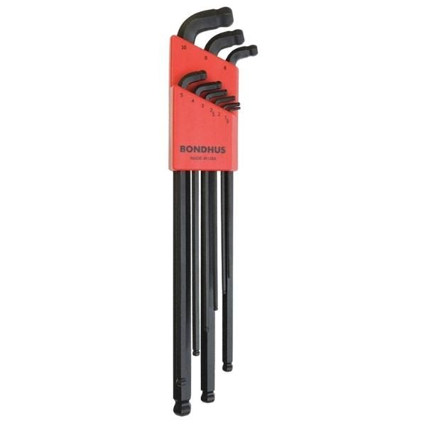 Bondhus – Stubby Dual Double Ball End Hex L Wrench Set – 9 Piece