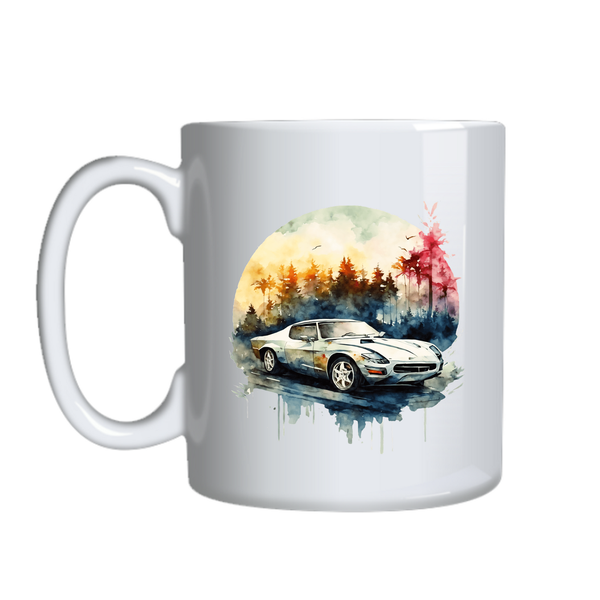 Sports Car 1 Lovers Coffee Mug for Men Trendy Graphic Cup Design Present020