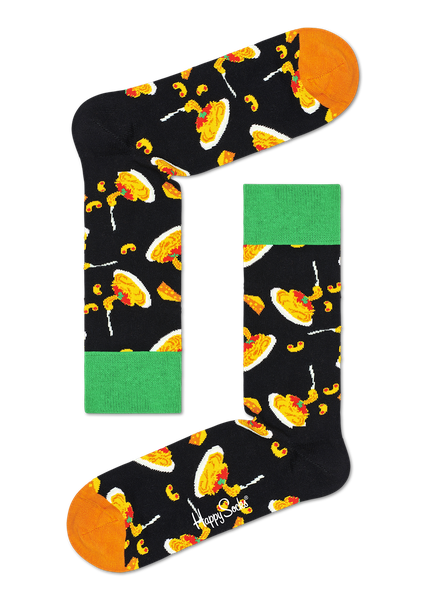 Happy Socks Mac &amp; Cheese Sock - Black