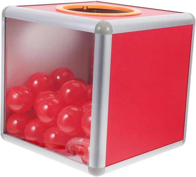 Raffle Donation Container Removable Cardboard Fundraising Ballot Box