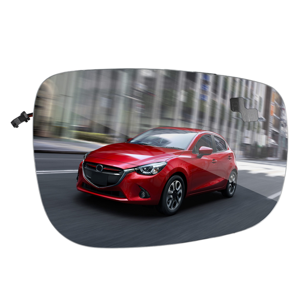 Car Right Reversing Mirror with Heating Monitor Blind Compatible with Mazda