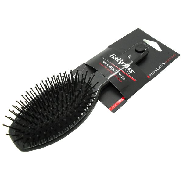 BaByliss Bristle Massage Hairbrush For Women &amp; Girls Black x20