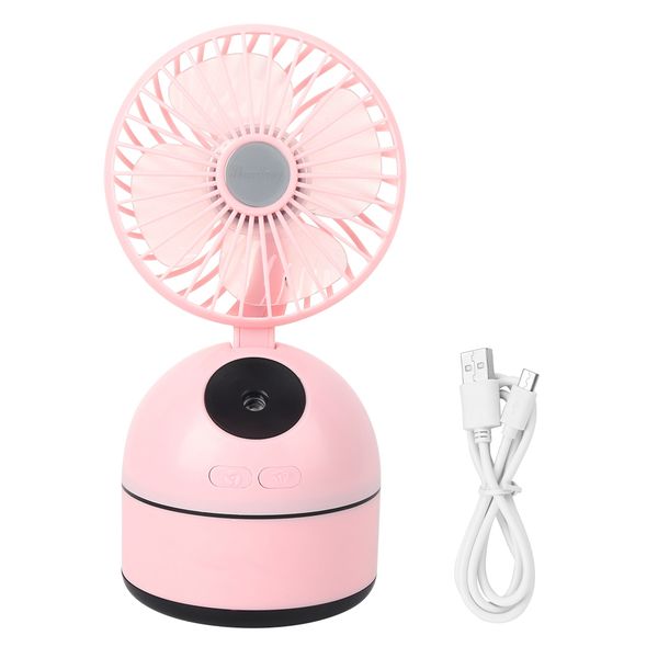 Mini Desktop Humidifying Fan Usb Rechargeable Pi image