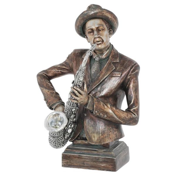 37cm Antique Musician with Sax -NAC91U1