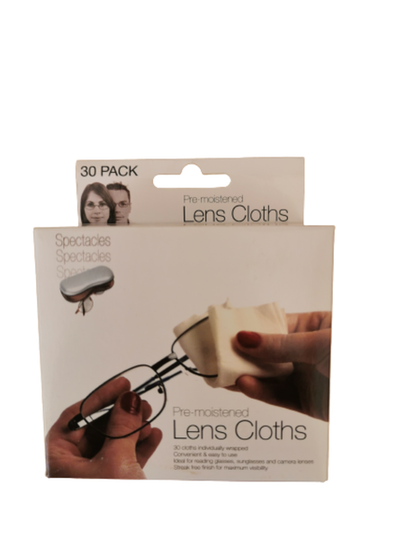 Lens Wipes - 30 Pack x 2