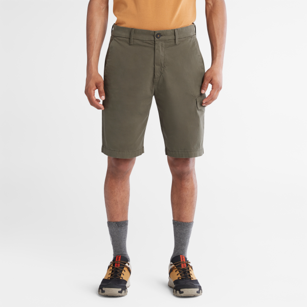 Squam Lake Ultrastretch Cargo Shorts for Men in Grape Leaf