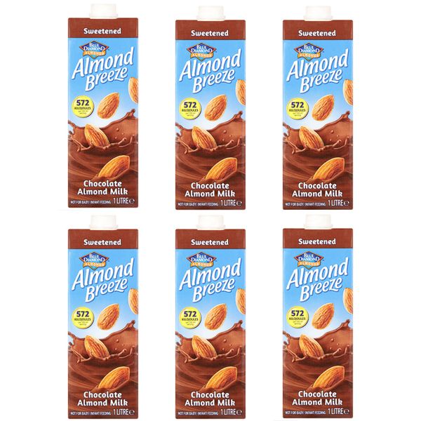 Almond Breeze Almond Milk Sweetened Chocolate - 6 x 1L