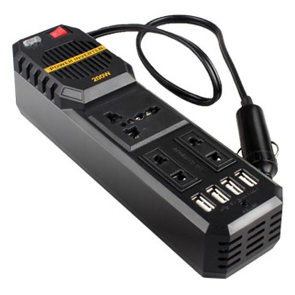 Mini Portable Car Inverter 200W - DC 12V