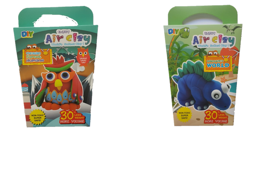 Nontoxic Air Dry Clay for Kids Share Pack (Includes 2 Boxes of Clay