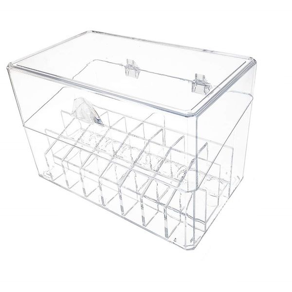 BubbleBean - Acrylic Lipstick Cosmetic Storage Case with Cover
