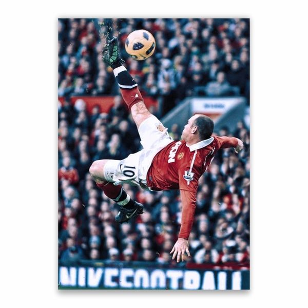 Wayne Rooney Bicycle Kick Poster - A1
