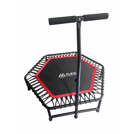 Keep fit trampoline online with handle