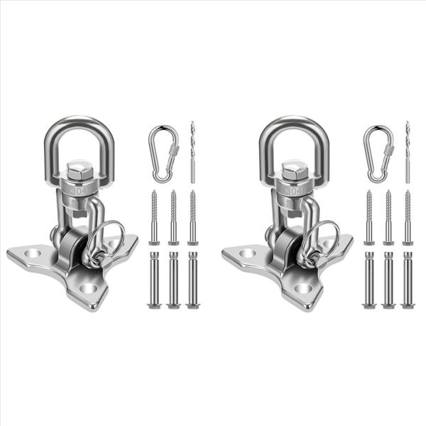 2X Ceiling Hook Hanging Chair Heavy Duty Ceiling Bracket Swing Hook