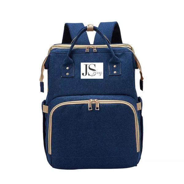 3In1 Baby Diaper Backpack - Navy image