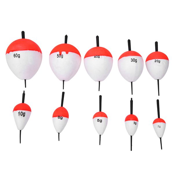 20 Pieces EVA Pot Belly Fishing Float Bobbers